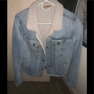 Jean and wool jacket